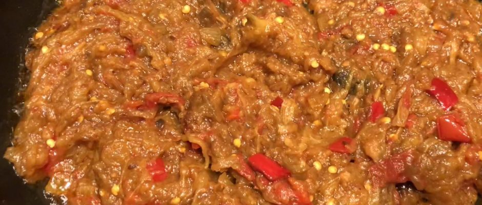 Baingan/Eggplant Bharta (Beringela a Masala)