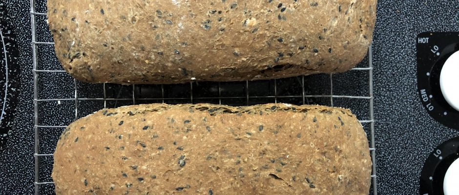 Healthy four grains bread
